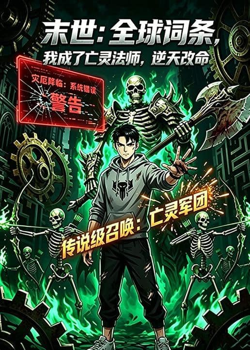 末世：全球词条，我成了亡灵法师，逆天改命封面