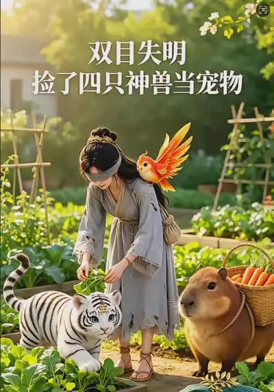 双目失明，捡了四只神兽当宠物封面