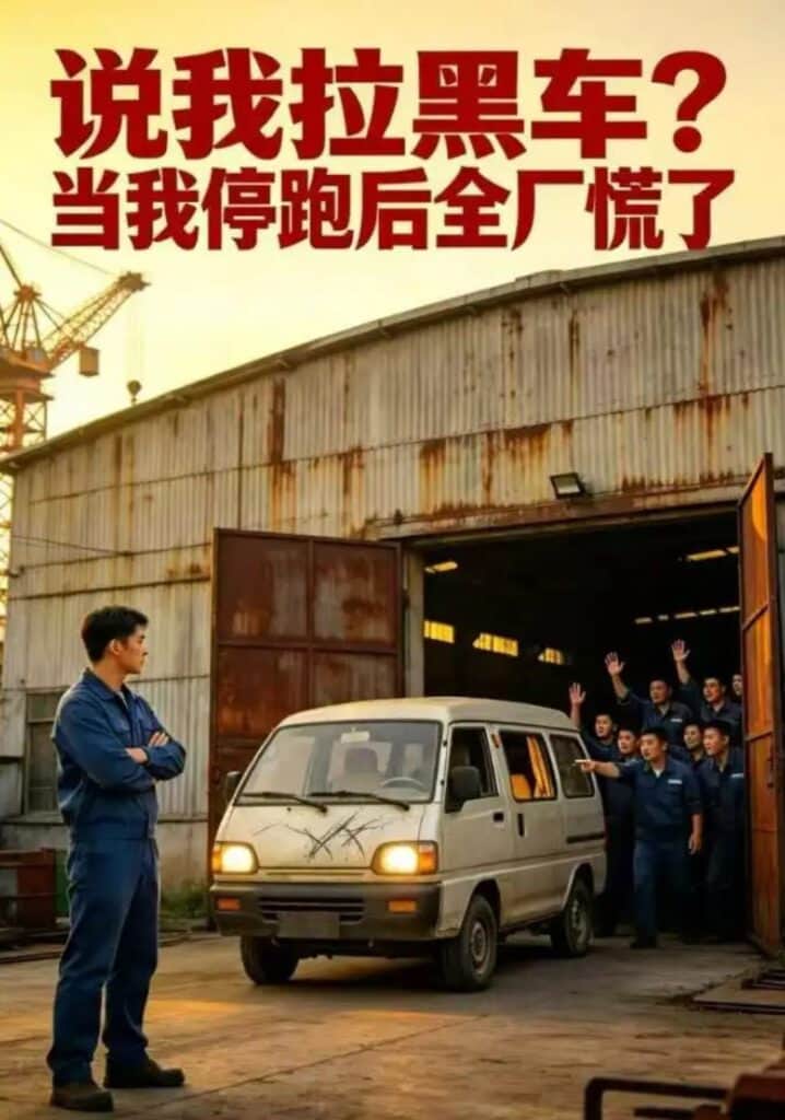 说我拉黑车?当我停跑后全厂慌了封面